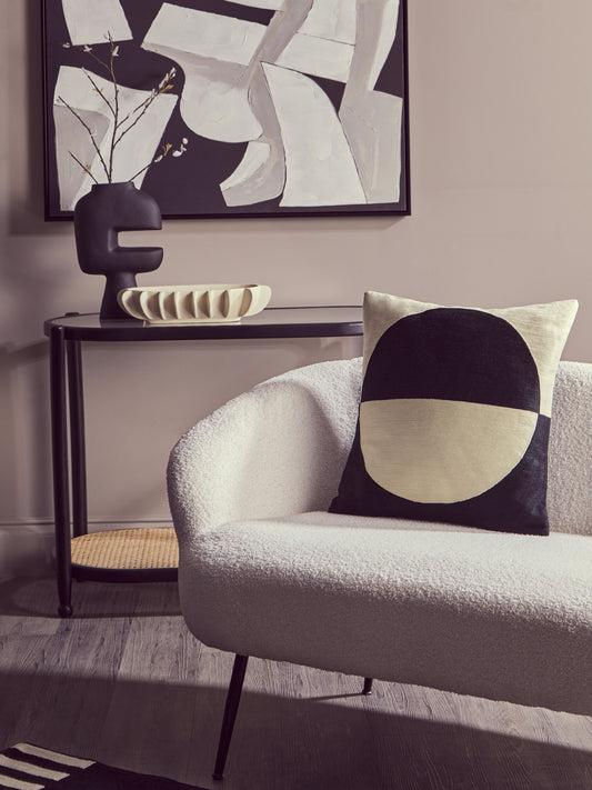 Nomad Ozella Cream and Black Cushion
