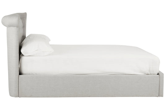 Enola Light Grey Ottoman Double Bed | Bali & Blue