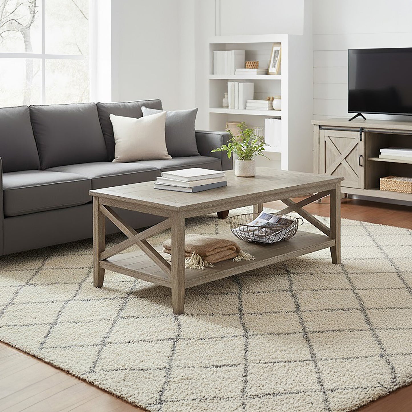 Cambridge Natural Pine Wood Coffee Table