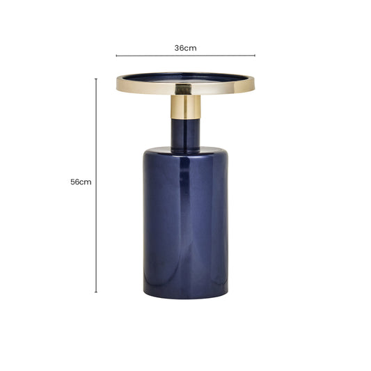 Martini Navy And Gold Side Table