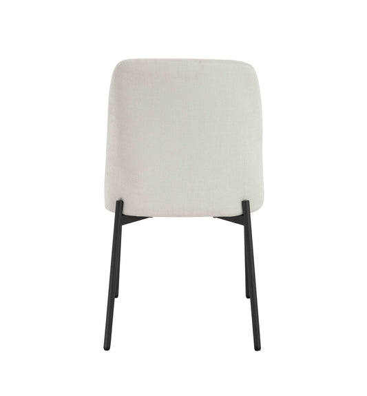 Arden Set of 2 Light Beige Textured Fabric Dining Chairs Bar Stool | Bali & Blue