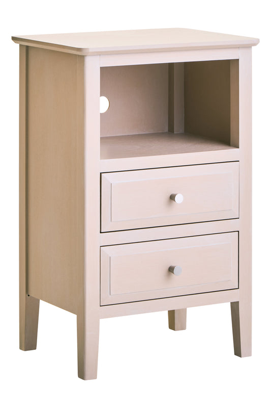 Cambridge Taupe 2-Drawer Wooden Bedside