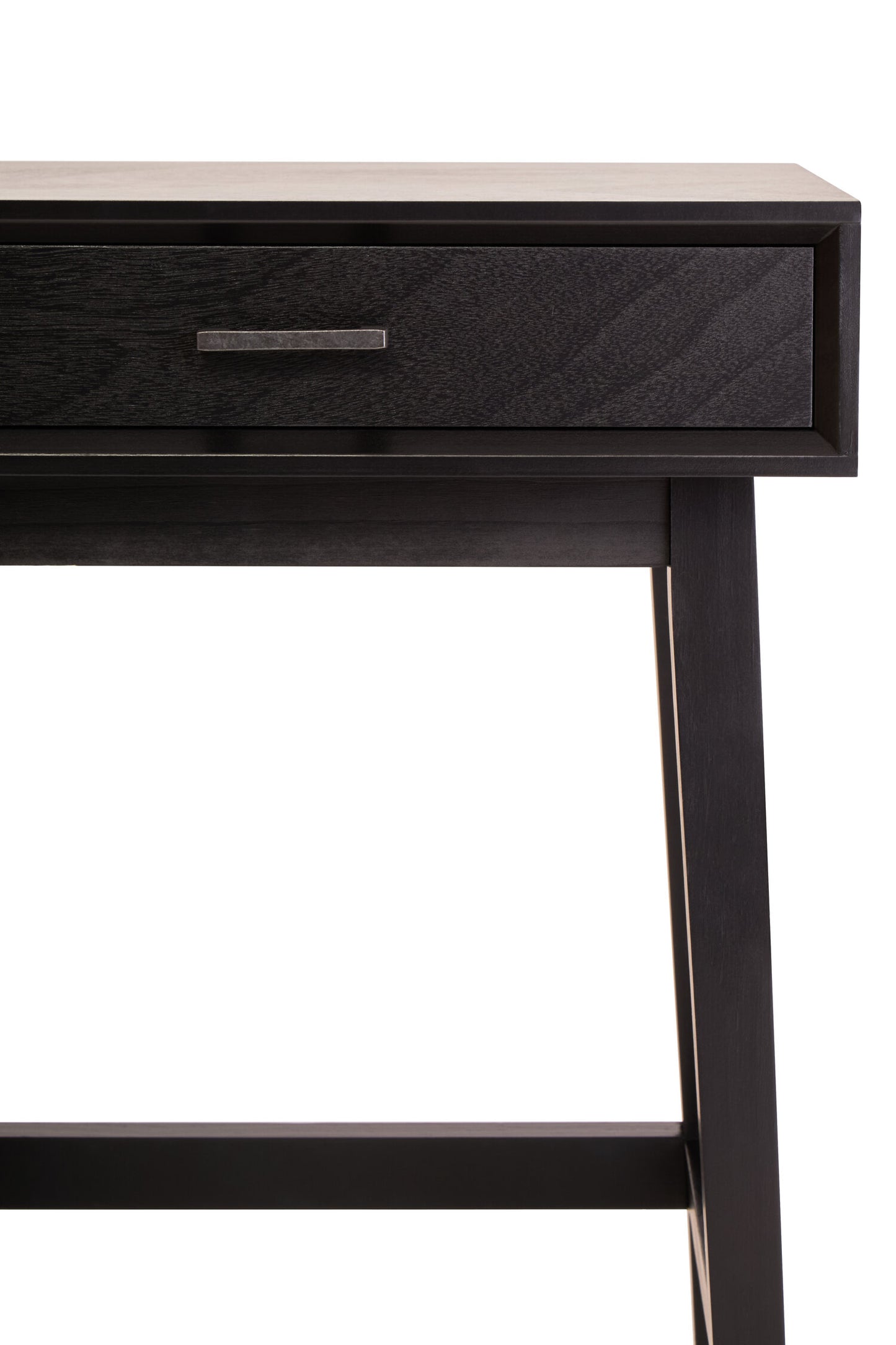Cambridge Industrial Black 1-Drawer Wooden Bedside