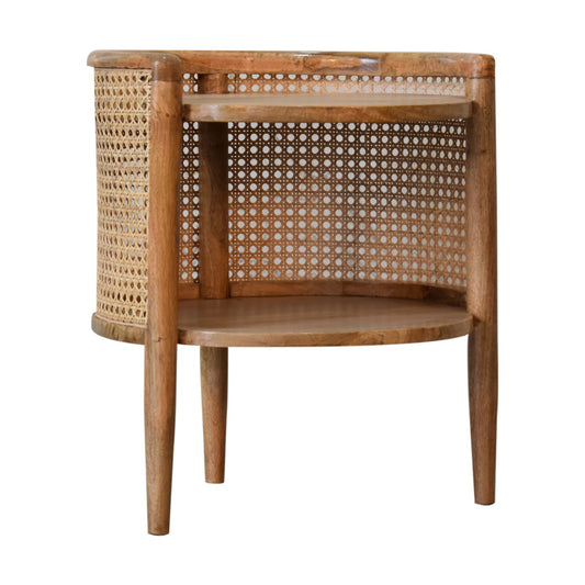 Bahama Round Rattan Bedside Table