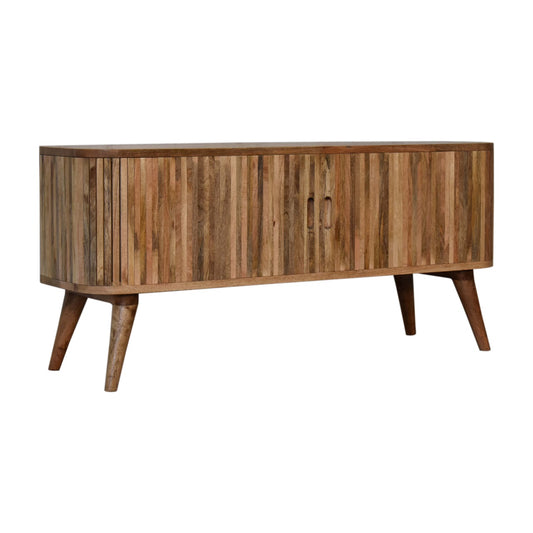 Maui Wooden Media Unit- Oak Finish