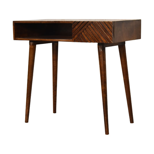 St Lucia Wooden Writing Desk - Chestnut