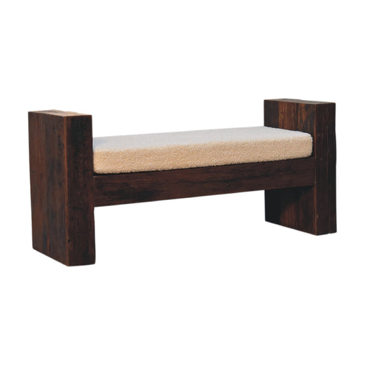 Cuba Reclaimed Boucle Bench