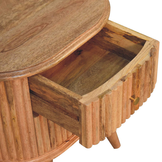 Antigua Wooden 2 Drawer Bedside Table