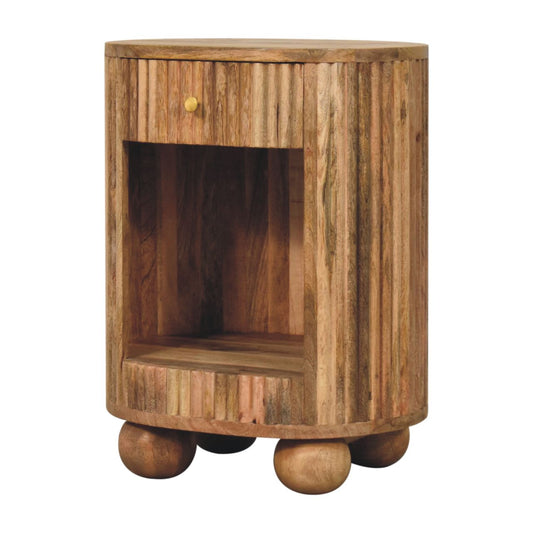Antigua Wooden Open Bedside