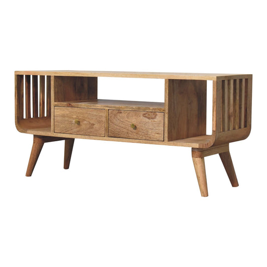 Antigua Wooden Nordic Style Multi Media Unit