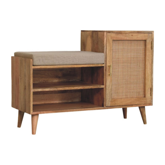 Bahama Rattan Storage Bench Seat Unit