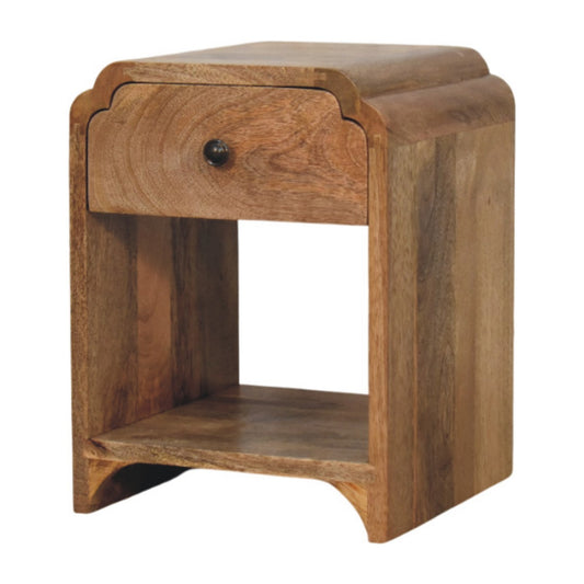 Eldorado Mini Wooden Vintage Style Nightstand - Oak Finish