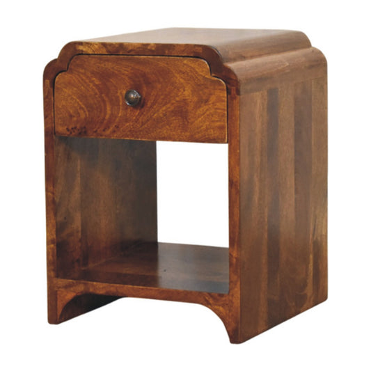 Eldorado Mini Wooden Vintage Style Nightstand - Chestnut