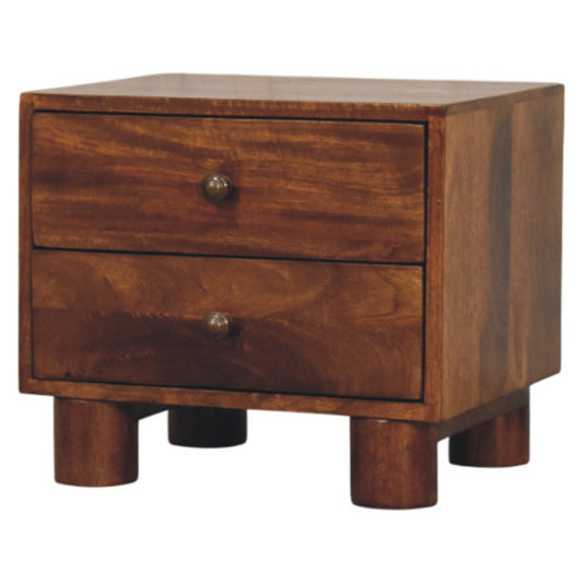 Boston 2 Drawer Chestnut Nightstand
