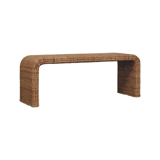 Cotswolds Rattan Weave Bench Seat