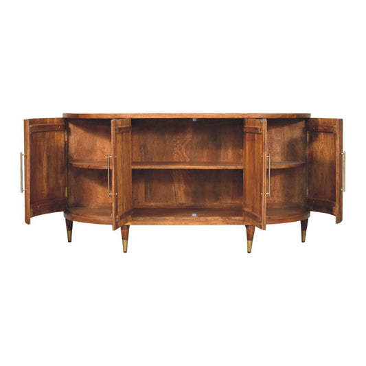 Naples Curved 4-Door Sideboard