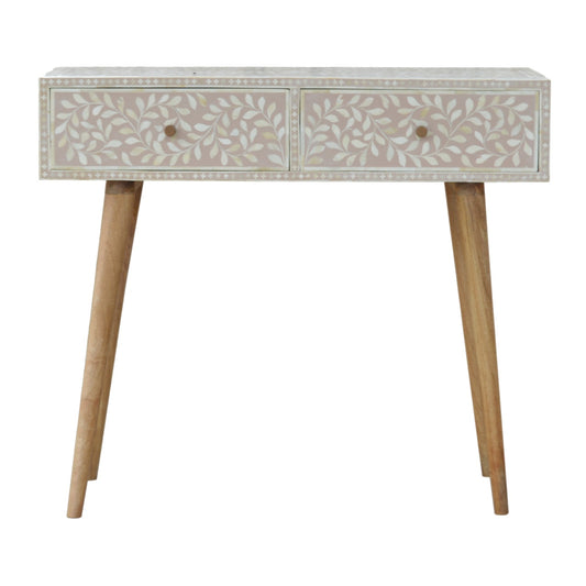 Florentina Bone Console Table - Taupe