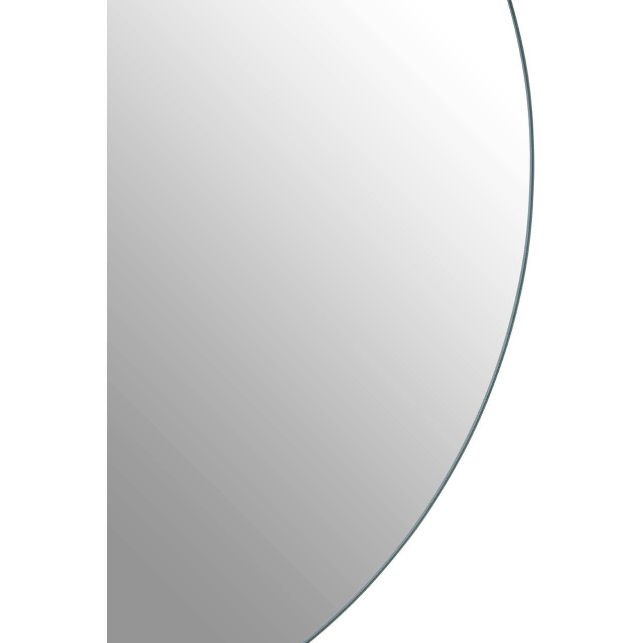Trey Round Medium Black Wall Mirror