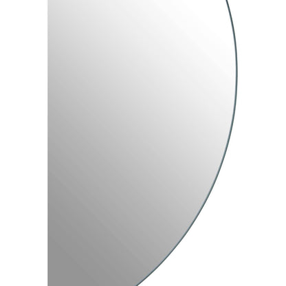Trey Round Medium Black Wall Mirror