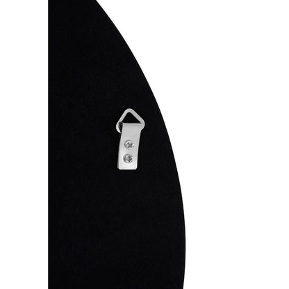 Trey Round Medium Black Wall Mirror