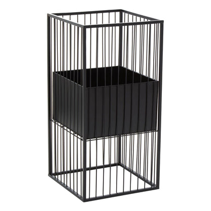 Picadilly Black Floor Standing Planter