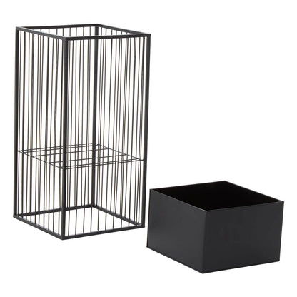 Picadilly Black Floor Standing Planter