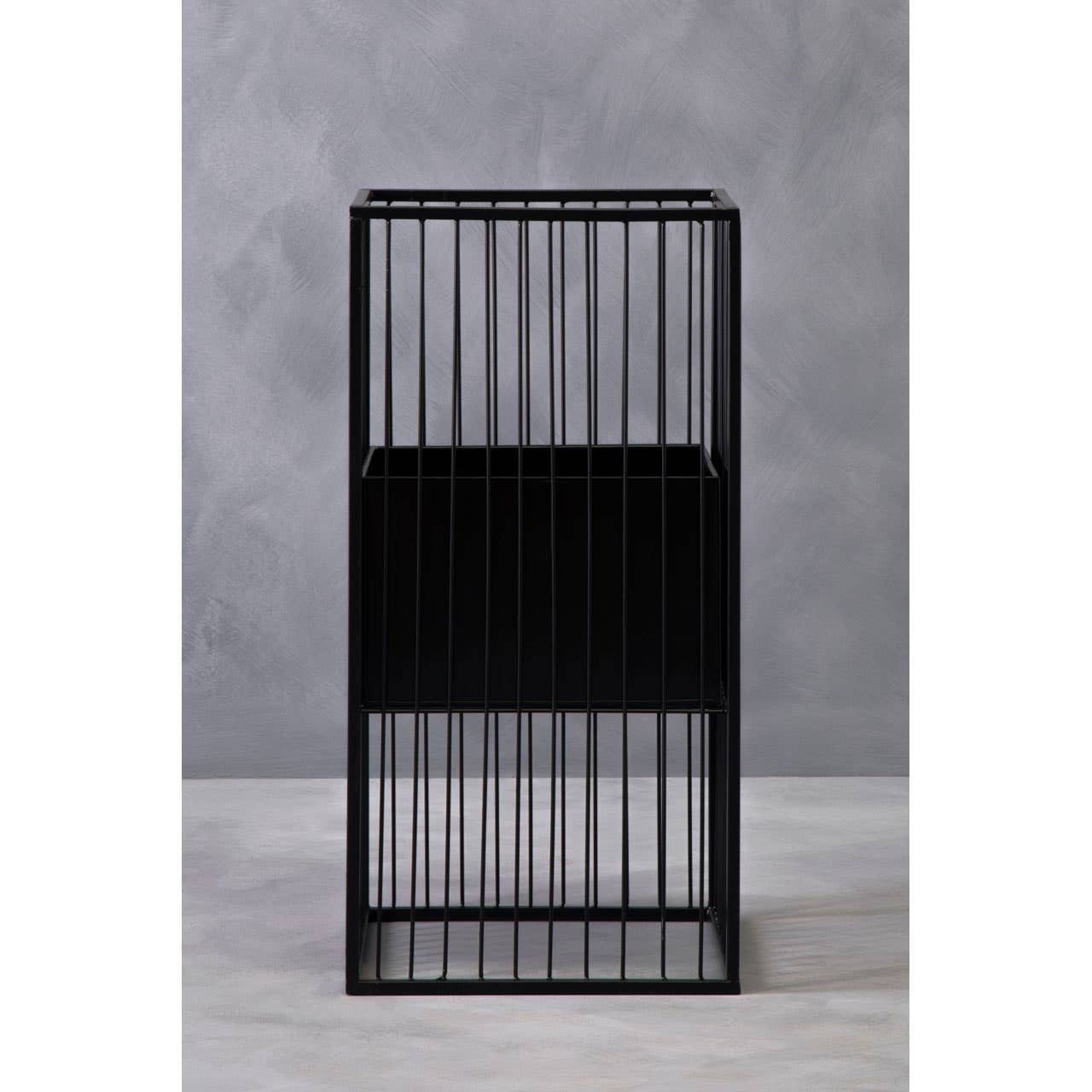 Picadilly Black Floor Standing Planter