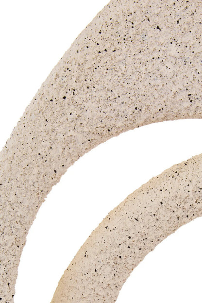 Mykonos Cream Textured Loop Sculpture
