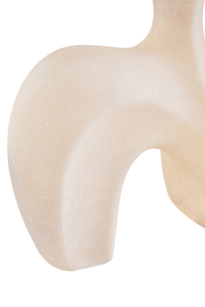 Mykonos White Marble-Effect Organic Sculpture