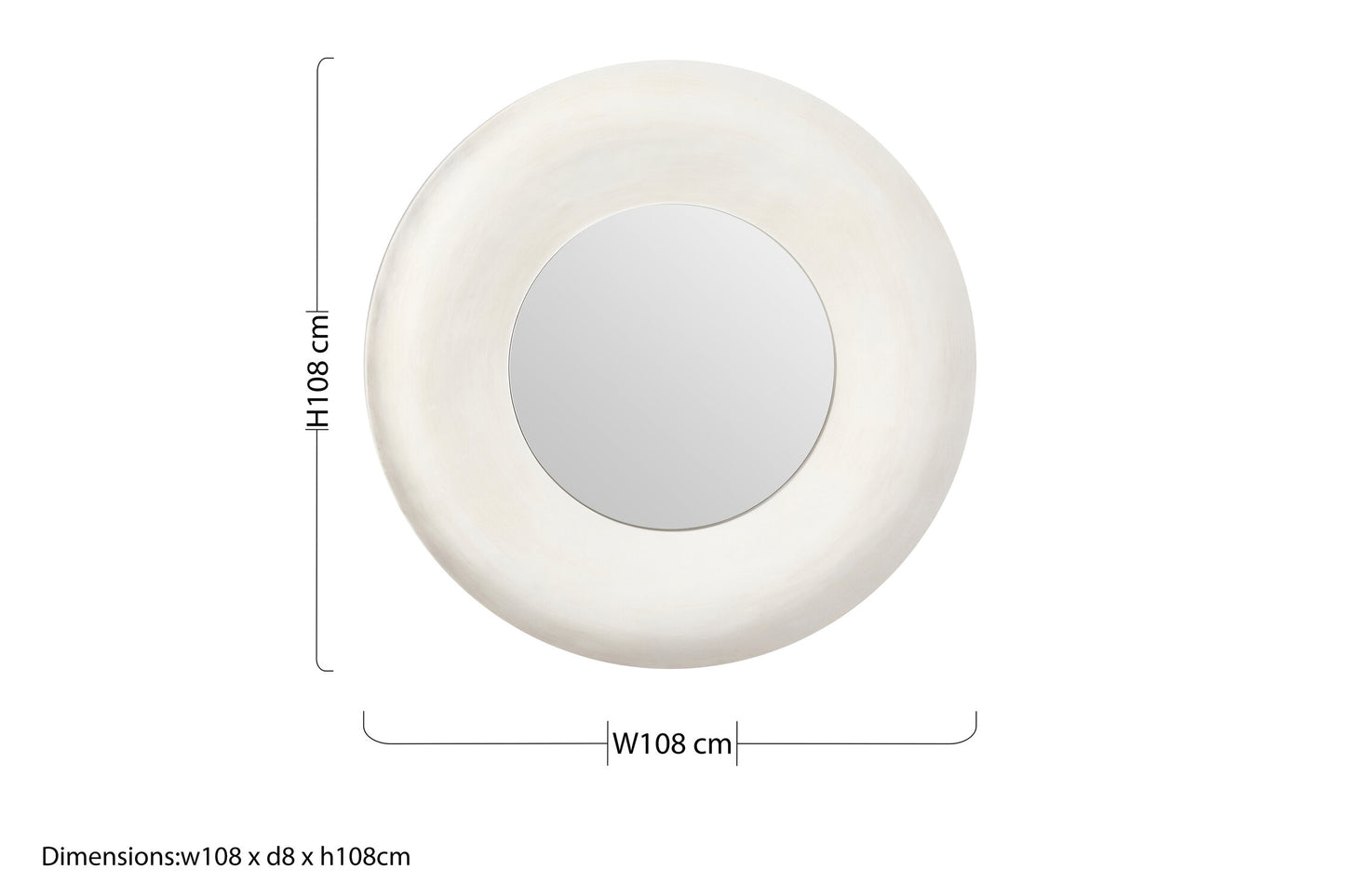 Celina Round Champagne Wall Mirror