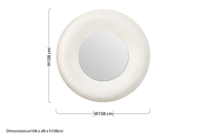 Celina Round Champagne Wall Mirror
