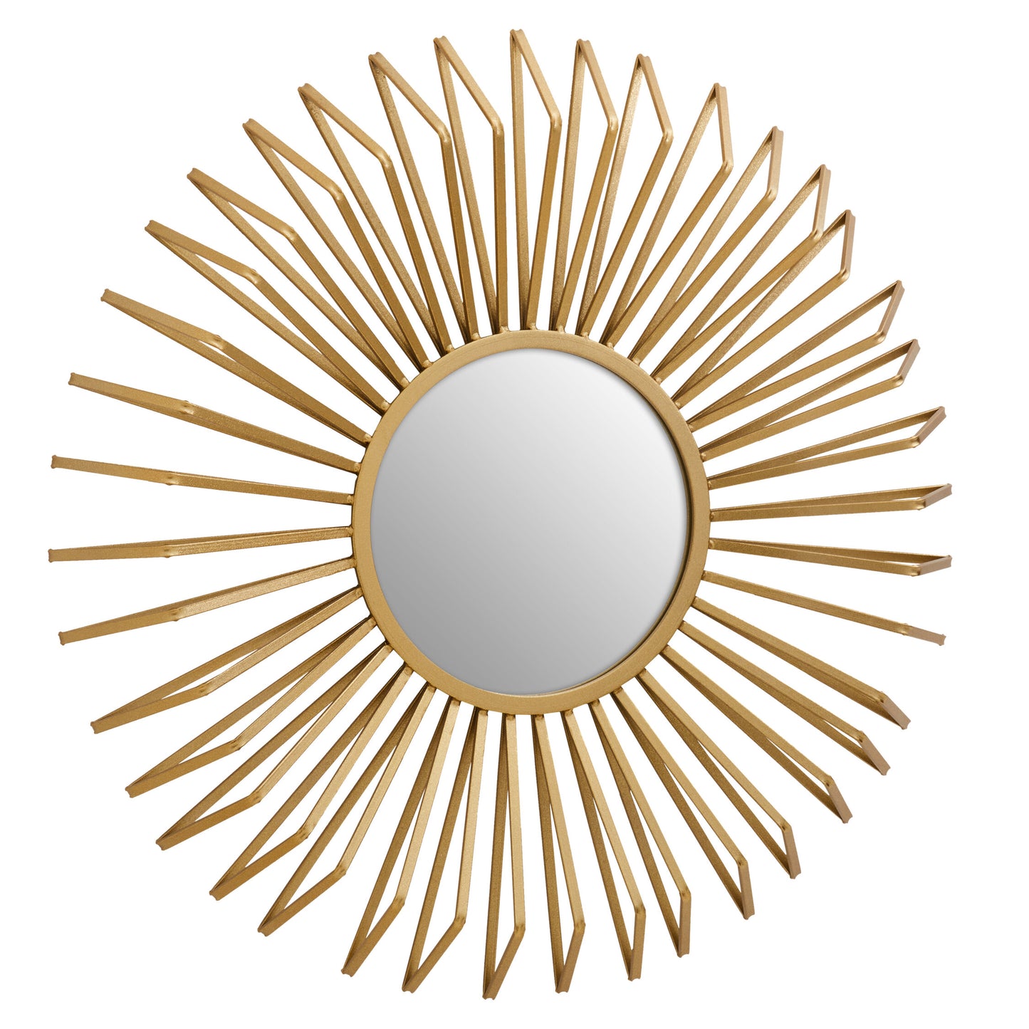 Arabia Luxe Gold 3D Sunburst Metal Wall Mirror