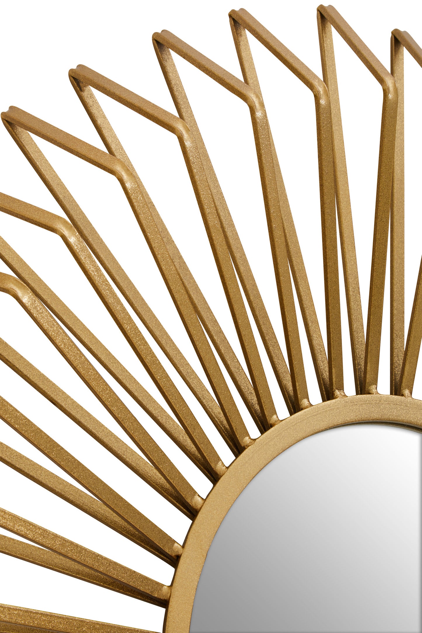 Arabia Luxe Gold 3D Sunburst Metal Wall Mirror