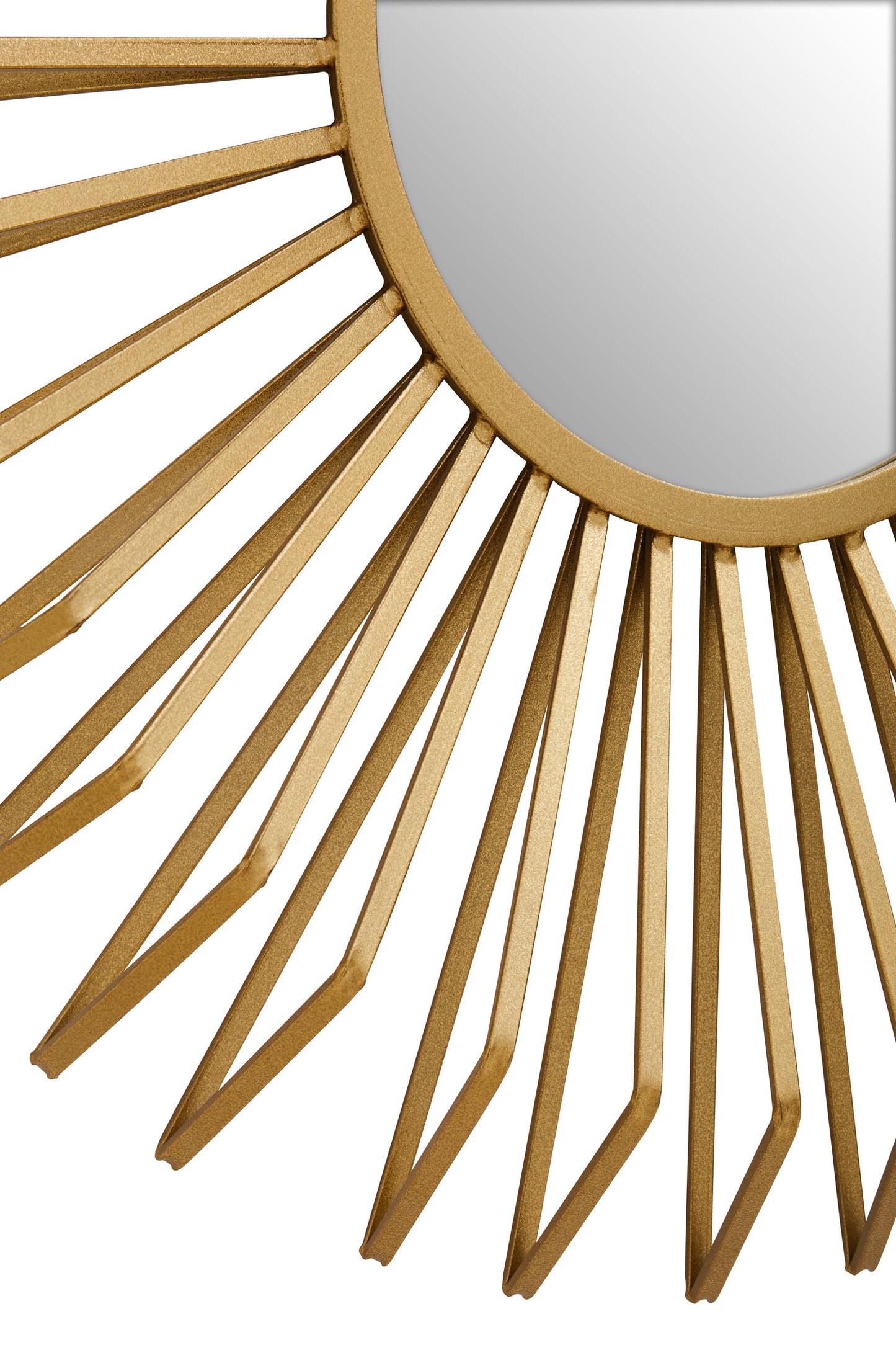 Arabia Luxe Gold 3D Sunburst Metal Wall Mirror
