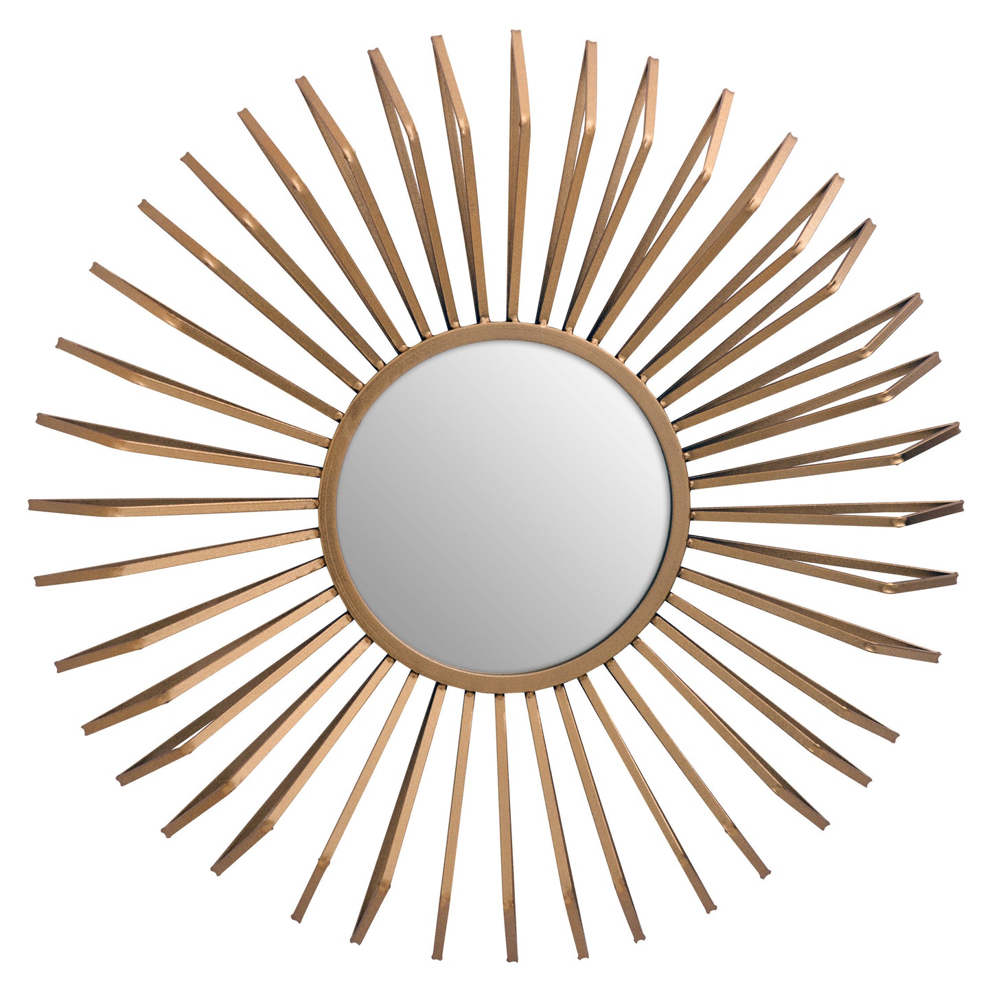 Arabia Luxe Gold 3D Sunburst Metal Wall Mirror | Bali & Blue