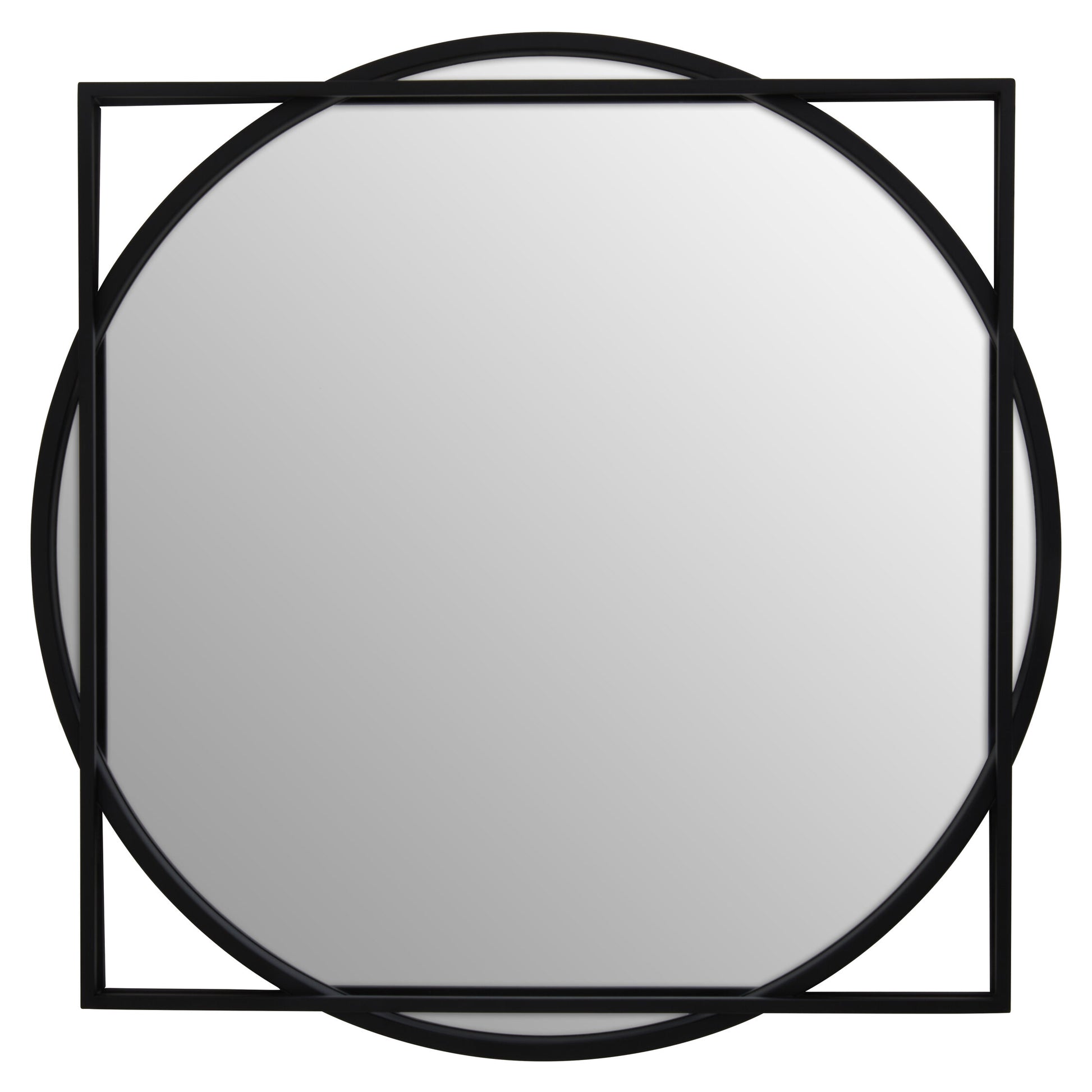 Leoni Black Geometric Modern Wall Mirror | Bali & Blue