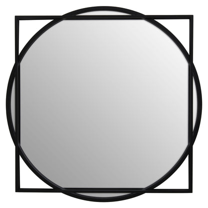 Leoni Black Geometric Modern Wall Mirror | Bali & Blue