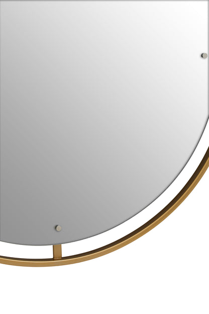 Arabia Luxe Gold Wall Mirror with Ring