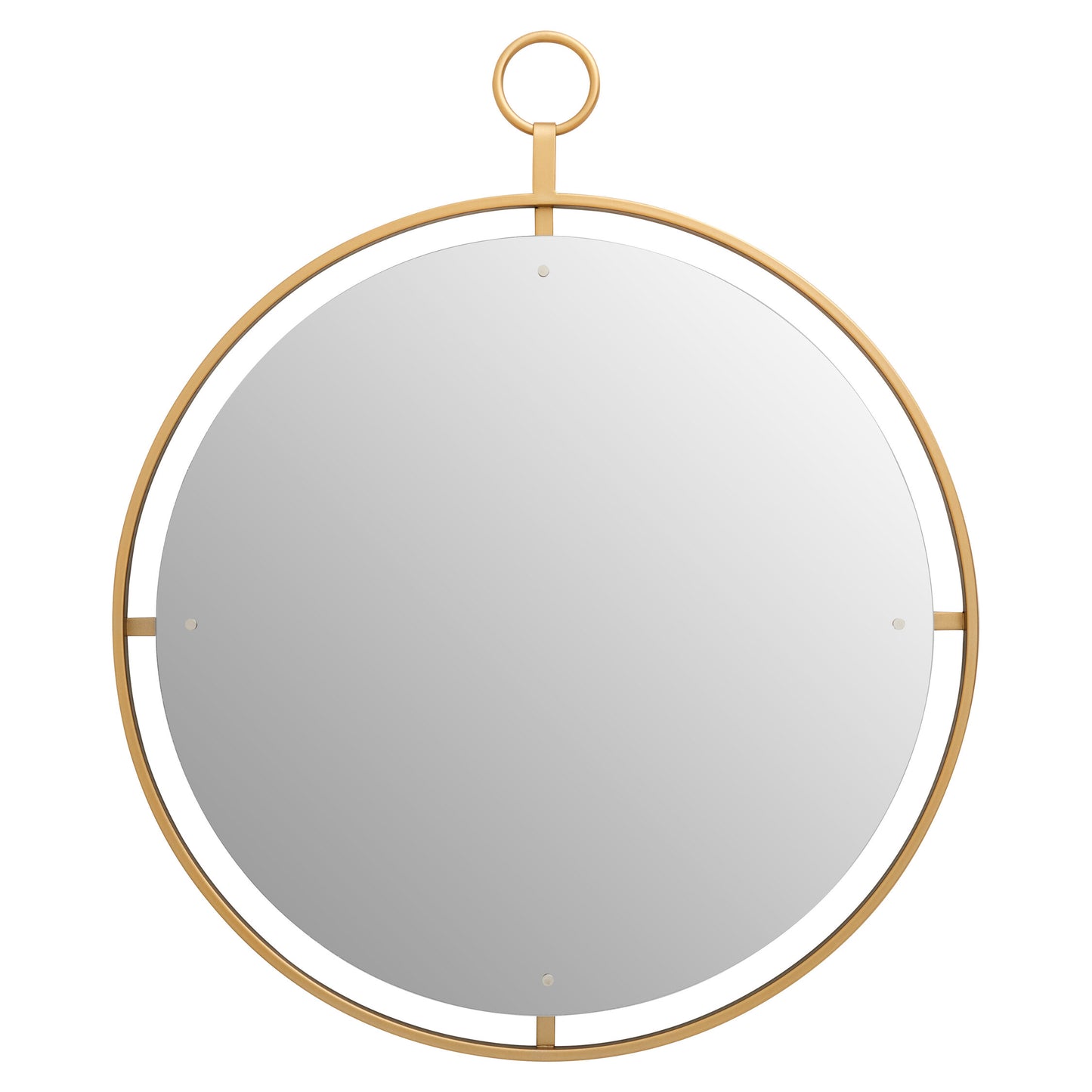 Arabia Luxe Gold Wall Mirror with Ring | Bali & Blue