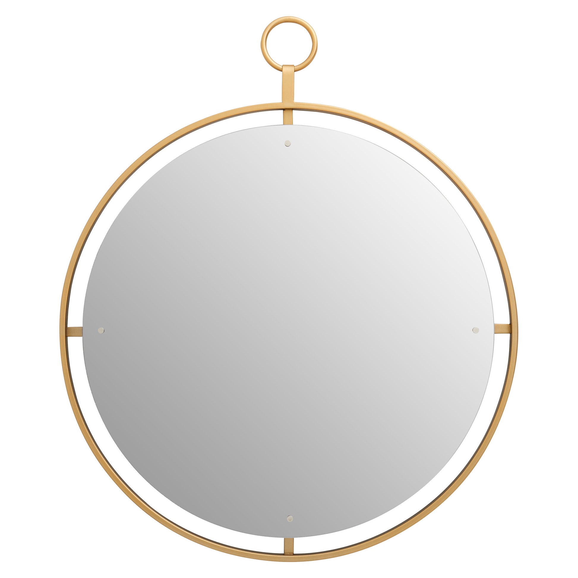 Arabia Luxe Gold Wall Mirror with Ring | Bali & Blue