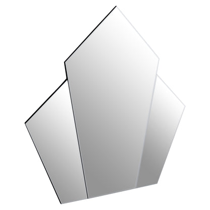Gatsby Art Deco Wall Mirror with Silver Frame