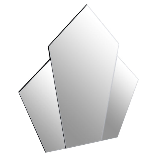 Gatsby Art Deco Wall Mirror with Silver Frame