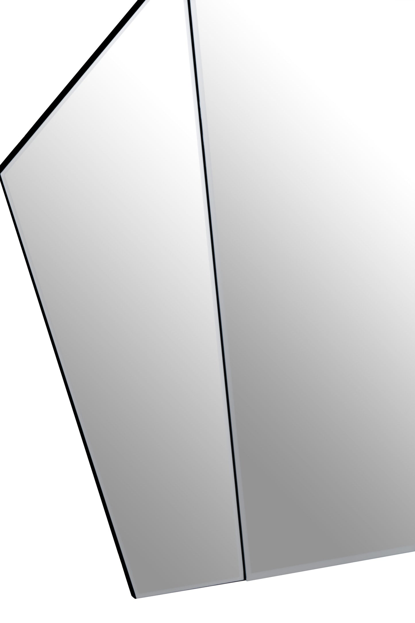 Gatsby Art Deco Wall Mirror with Silver Frame