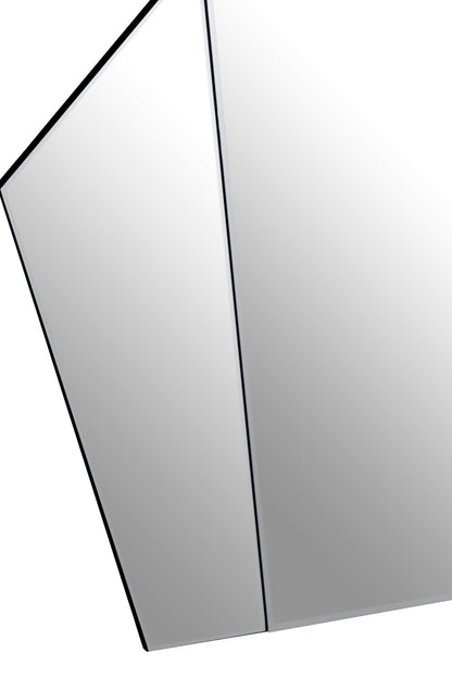 Gatsby Art Deco Wall Mirror with Silver Frame