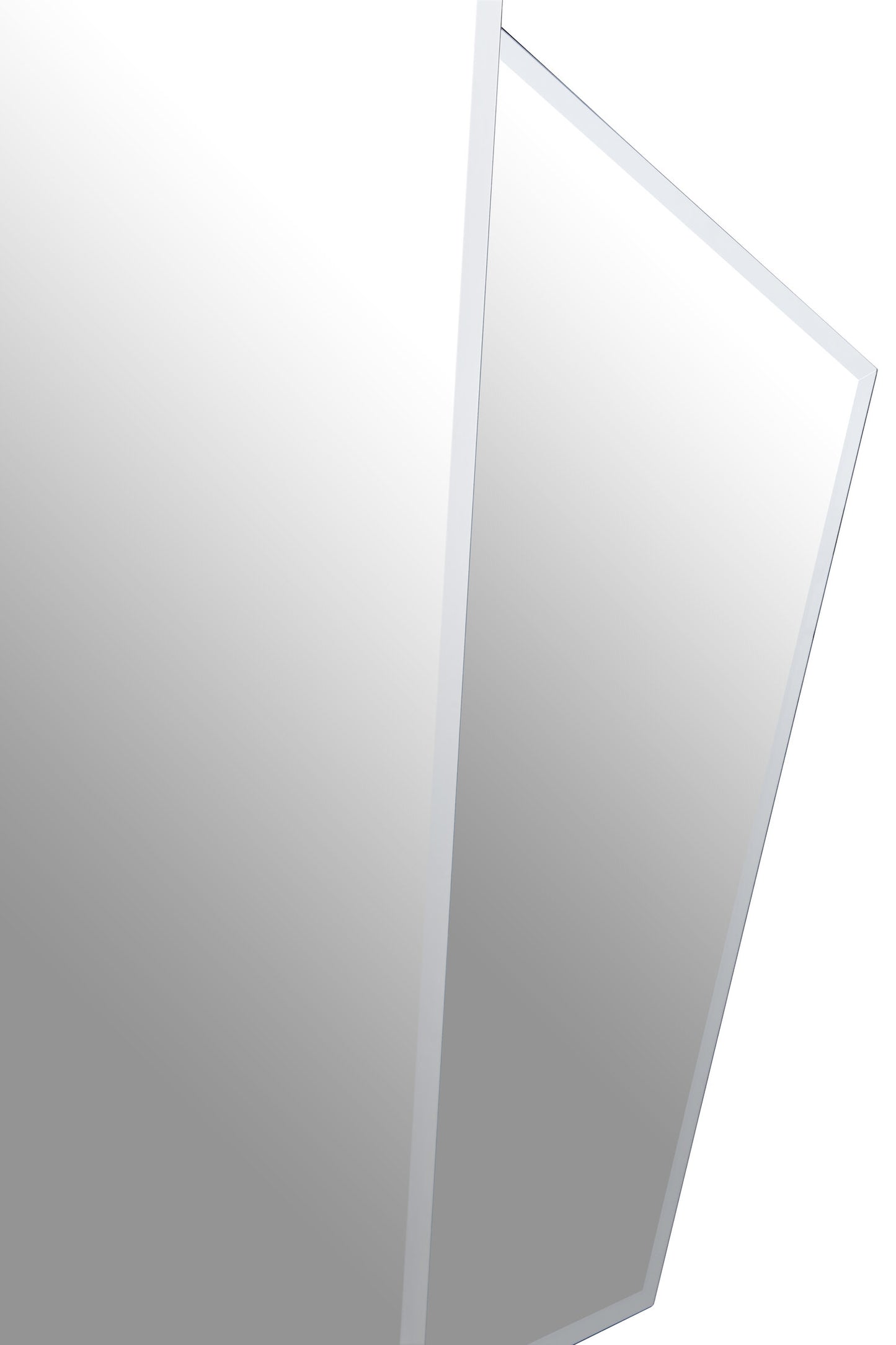 Gatsby Art Deco Wall Mirror with Silver Frame