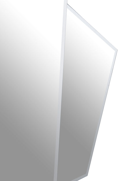 Gatsby Art Deco Wall Mirror with Silver Frame