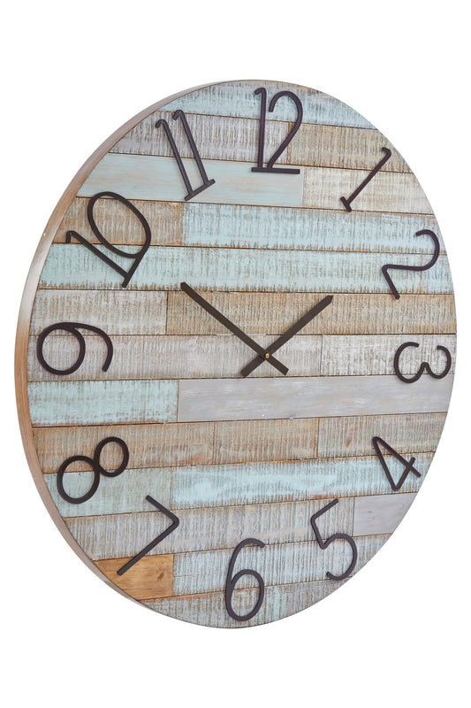 Shore Fir Wood Wall Clock