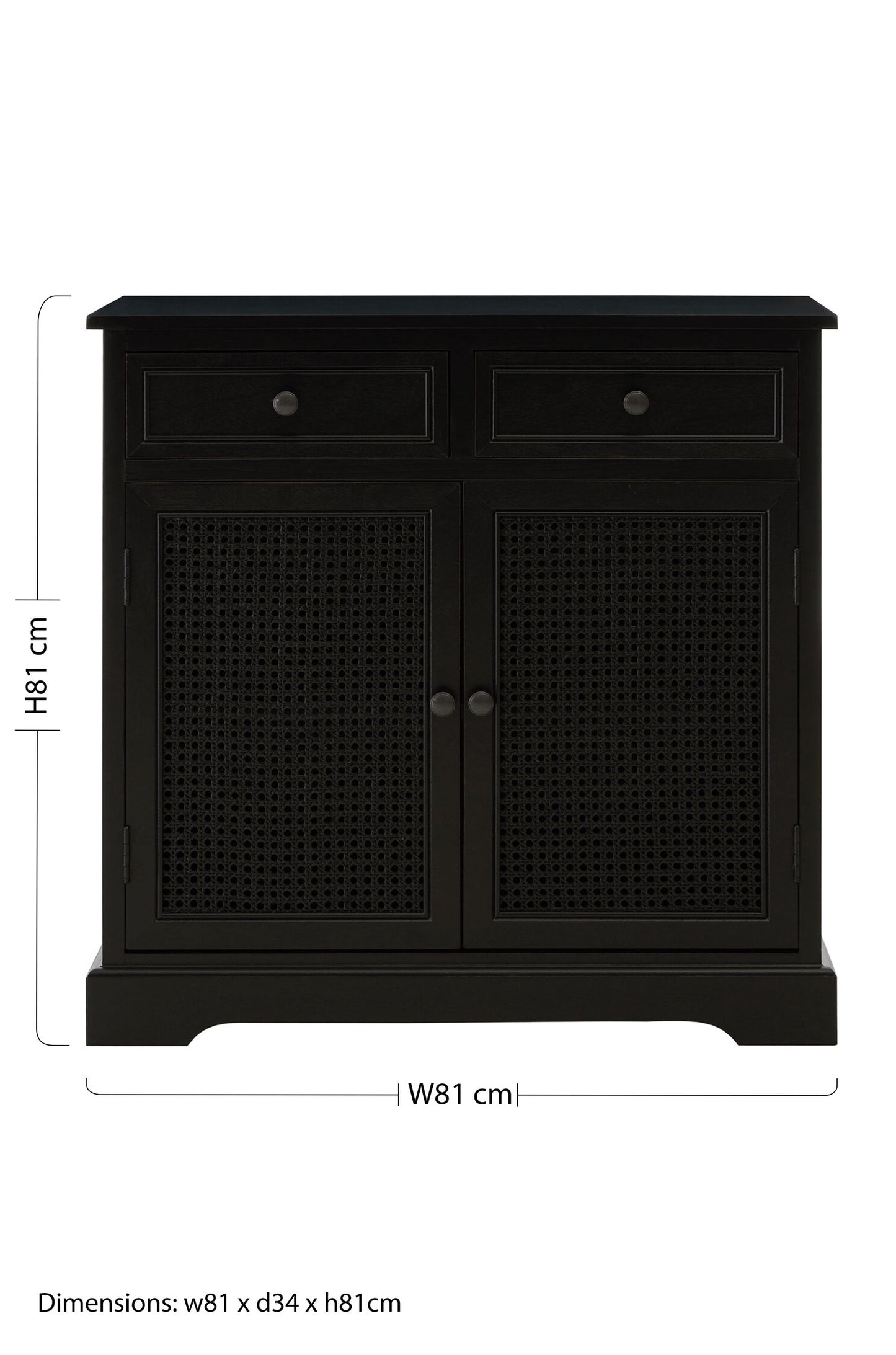 Cambridge Black Wooden Sideboard