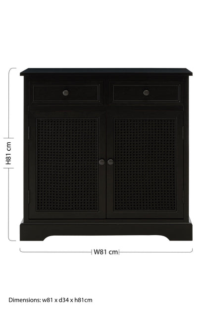 Cambridge Black Wooden Sideboard