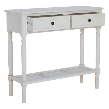 Cambridge White Console Table with 2 Drawers